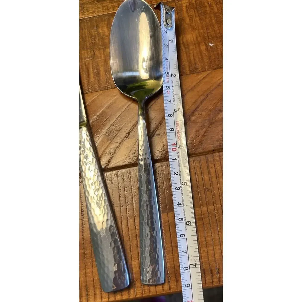 Wallace Continental Hammered Handle‎ Dinner & Soup Spoon 18/10 Stainless Steel